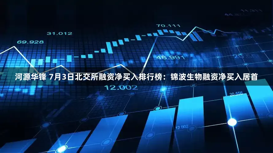河源华锋 7月3日北交所融资净买入排行榜：锦波生物融资净买入居首